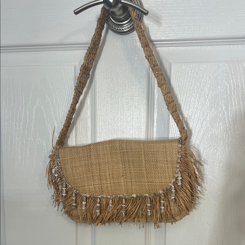 Stylish Tan Fringe Women Bag